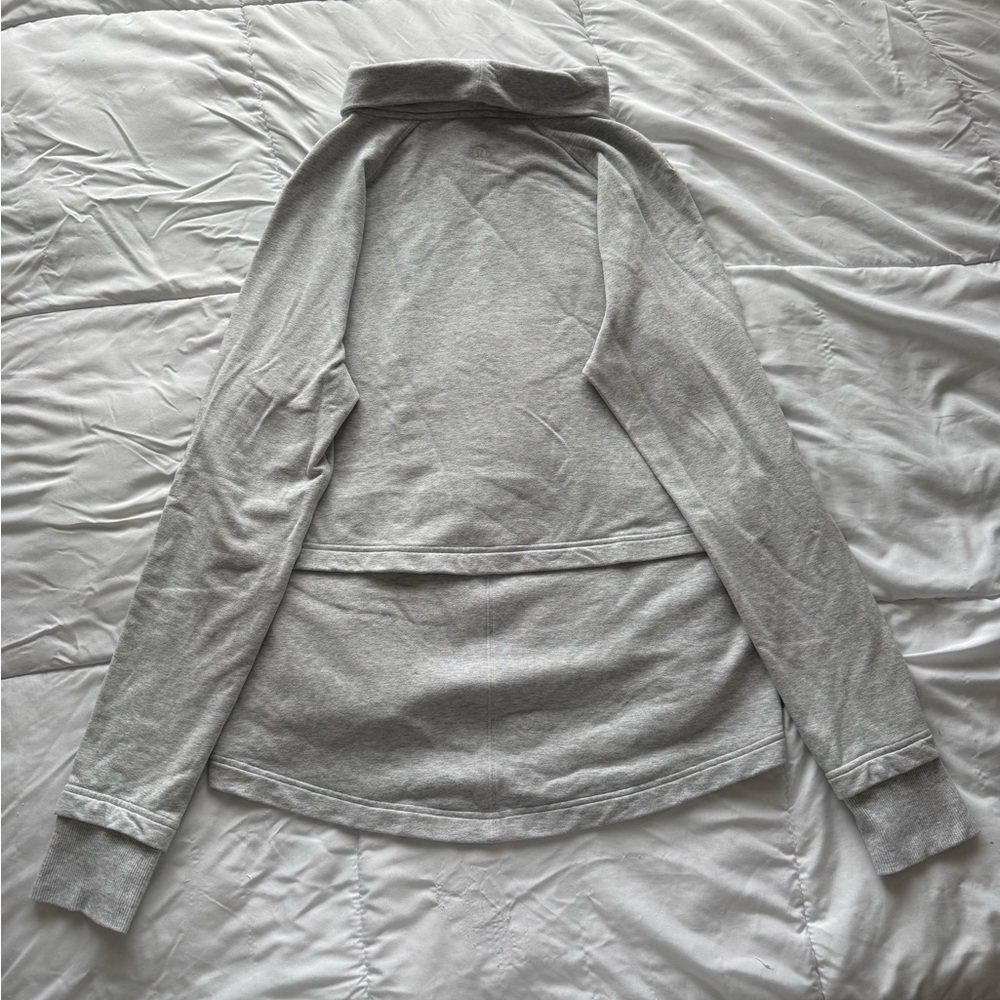 lululemon Funnel Neck Pullover Jacket Heathered Grey Women’s Size 6